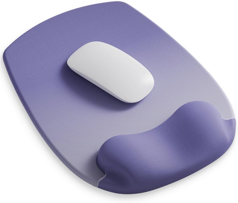 DemonChest ErgoFlow Gel Wrist Rest Mouse Pad - Ergonomic Cushion for Desk, Cute Aesthetic Computer Decor for Women; Small Mousepad Mat&Laptop Pads - Office, Home Support&Ergo Accessories Supplies(06Purple Ombre) - Image 1